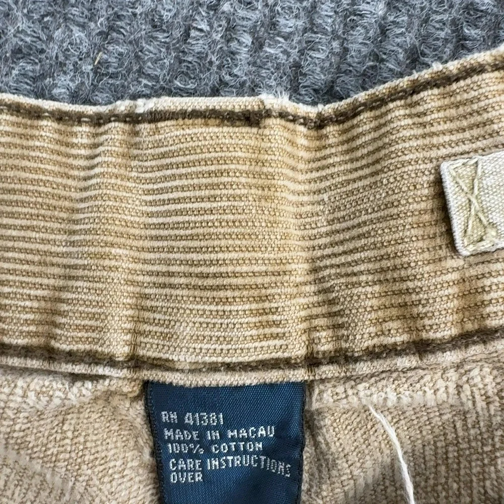 Polo Ralph Lauren Corduroy Pants Mens 33x32 Tan‎ 100% Cotton Workwear Skater Y2K